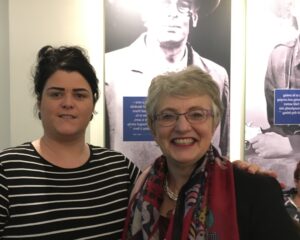 Tracey Reilly, information worker Pavee Point with Minister for Children Katherine Zappone at the launch of research into Travellers and youthwork at the GPO on 29th Novembe 2016. 