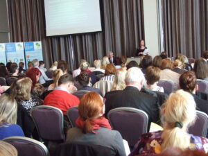 Rachel Doyle of Community Work Ireland addressing the conference. 