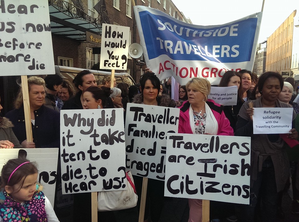 Great Show of Support at Traveller Protest