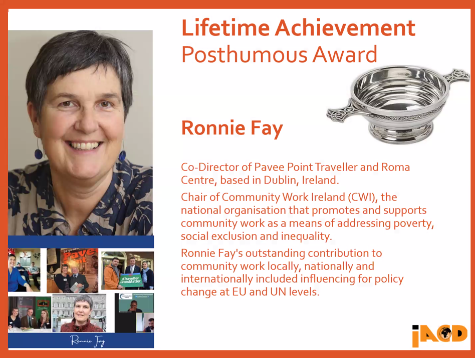 IACD Award for Ronnie Fay