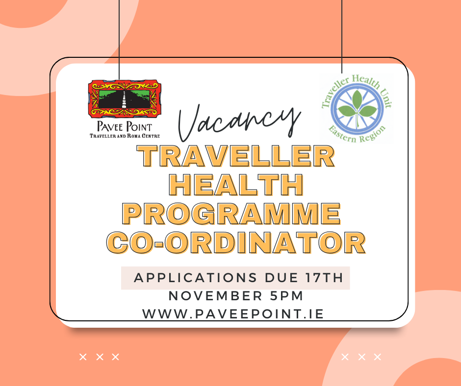 Vacancy: Traveller Health Programme Coordinator