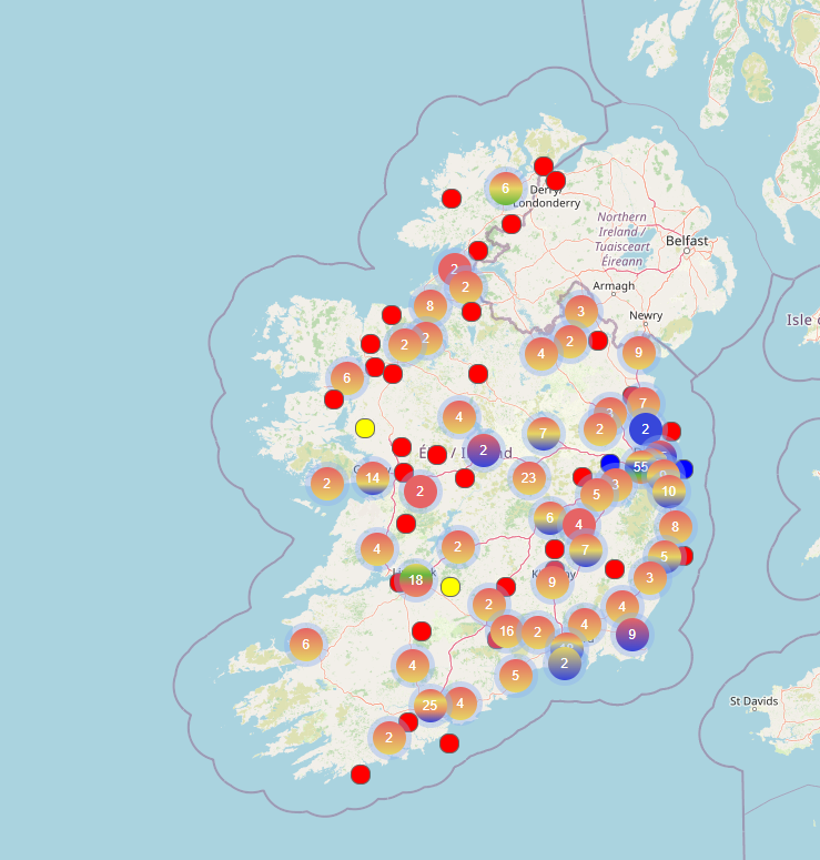 Interactive map showing publicly-funded drug treatment and family support services launched