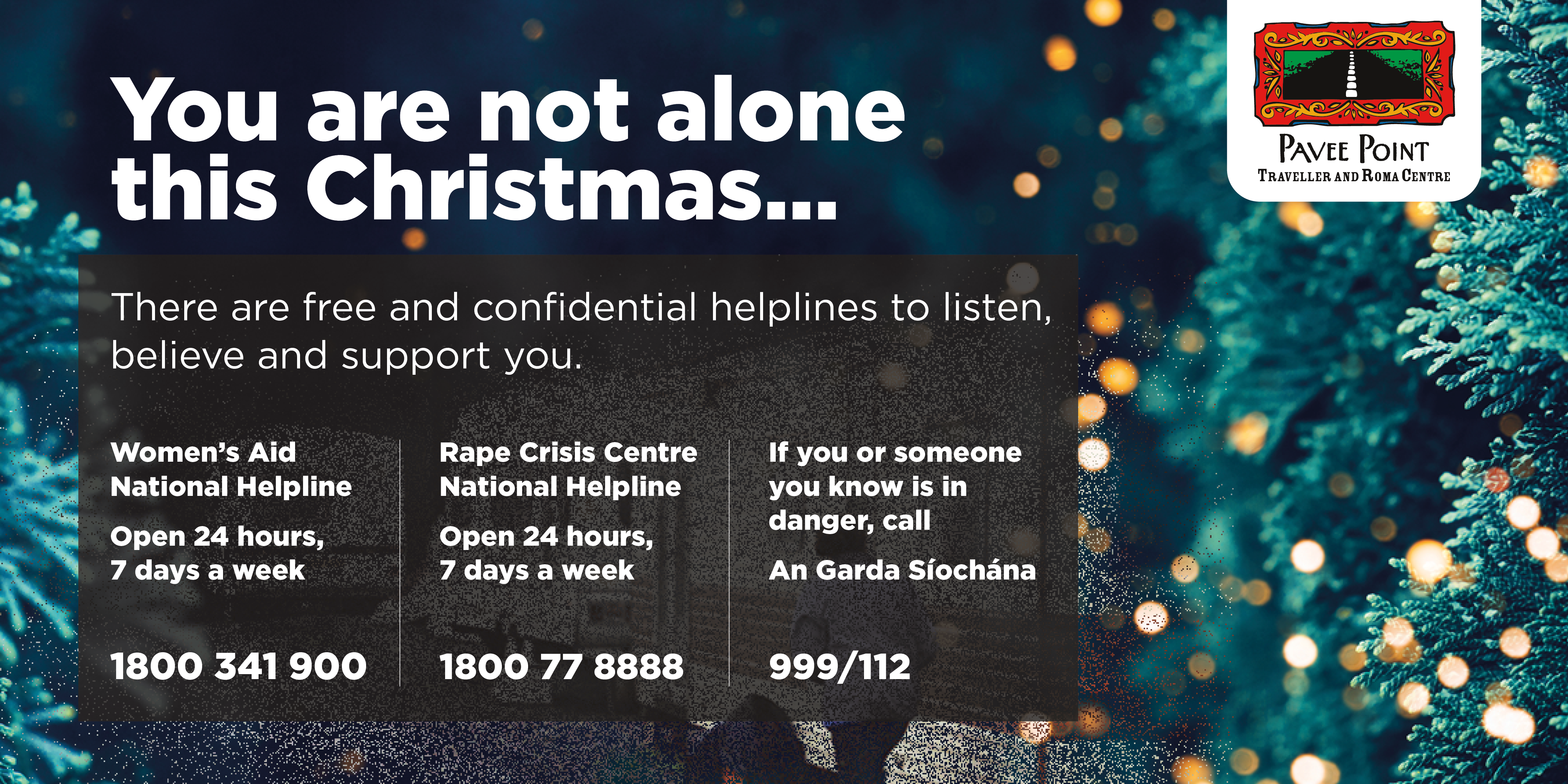 You are not alone this Christmas…